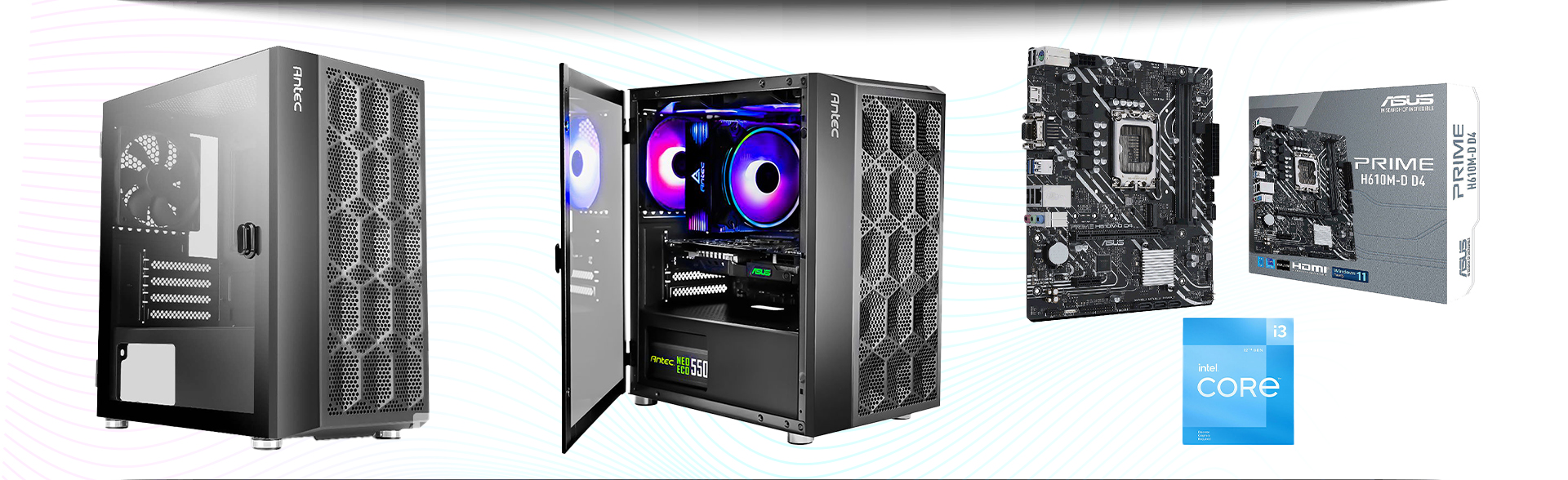 PC gaming et bureautique assemblés en atelier